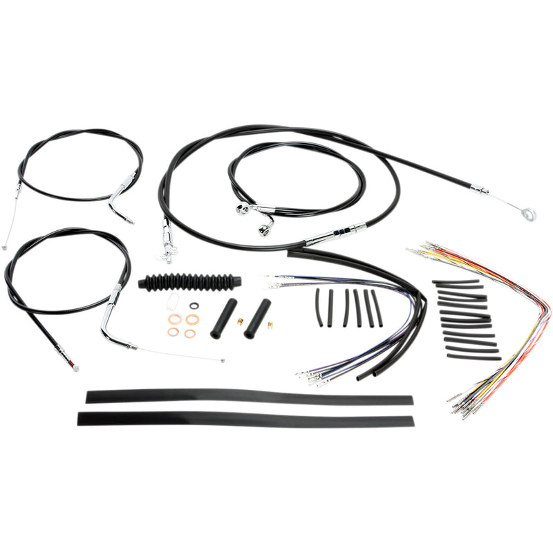 Magnum Shielding Cable Kit - 489381 For Harley Dyna / Super 1996-2005