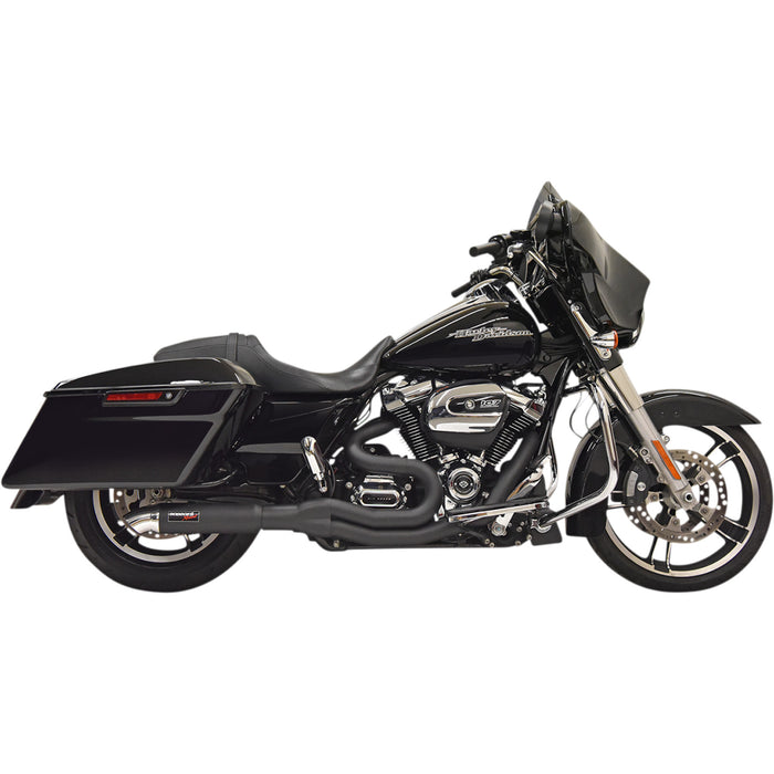 BASSANI XHAUST 1800-2511 1F88B Road Rage II 2-Into-1 with Hot Rod Turnout Muffler System - 2:1 Exhaust - Black