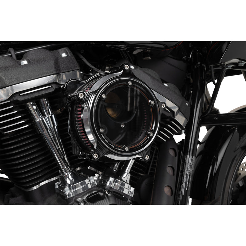 Performance Machine (pm) Vision Series Air Cleaner - 0206-2166-BM For Harley Touring 2023-2026