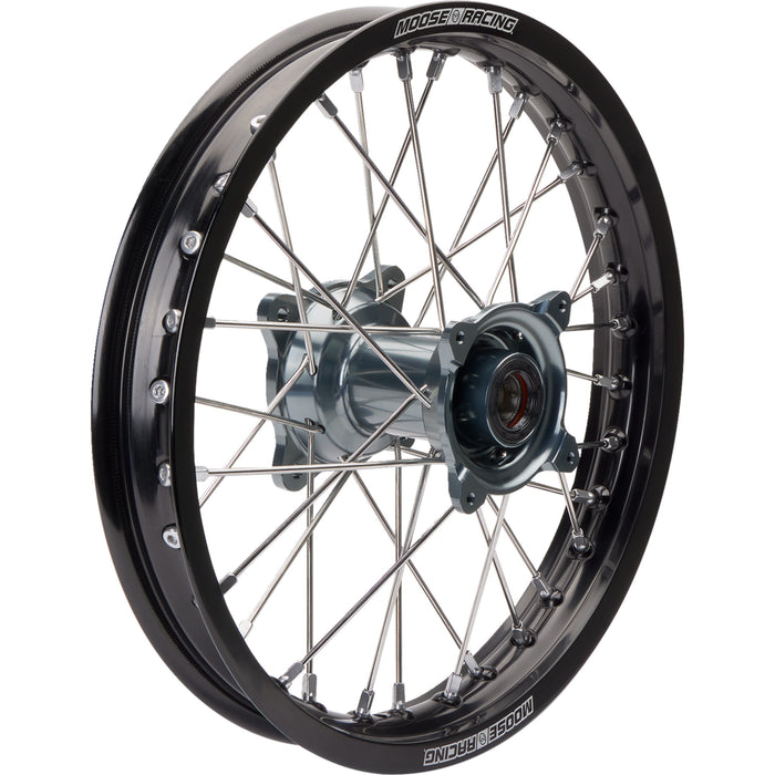 MOOSE OFFROAD 0204-0650 MR-18516-BKGY SX-1 Complete Wheels Wheel Assembly - SX-1 - Complete - Rear - Black Wheel/Gray Hub - 16x1.85