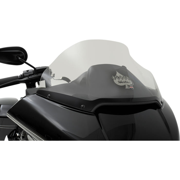 KLOCK WERKS 2310-0570 KW05-01-0317 Sport Pro Flare™ Windshield - Dark Smoke - 14" - FLR/TR