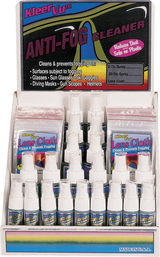 Kleer Vu 38-2025 91110 ANTI-FOG CLEANER COUNTER DISPLAY