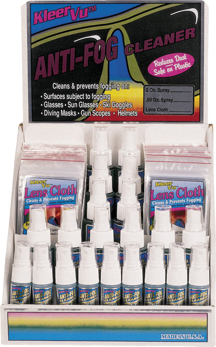 Kleer Vu 38-2025 91110 ANTI-FOG CLEANER COUNTER DISPLAY