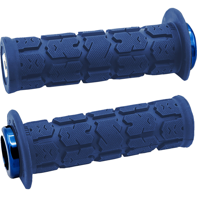 ODI 0630-3303 J33RGDU-U Rogue 2.1 Lock-On Grips atv/pwc - blue/blue