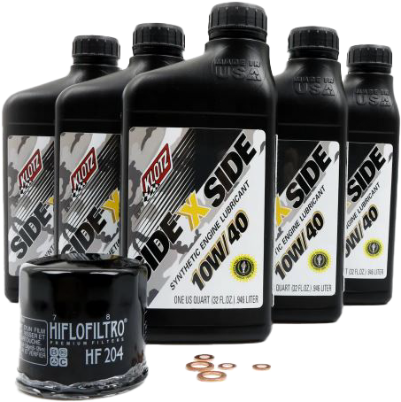Klotz Oil Sidexside OIL Change Kit 10W40 W OIL Filter - KU-106 Yamaha UTVs 2021-2023