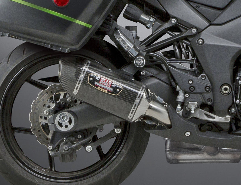 Yoshimura Exhaust Signature R-77 Slip-ON SS-CF-CF Dual - 14160E0220 Kawasaki ZX1000G Ninja 2014-2016