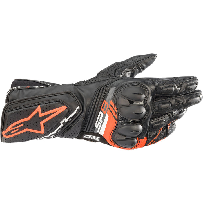 ALPINESTARS SP-8 V3 Gloves Black/Fluo - Red