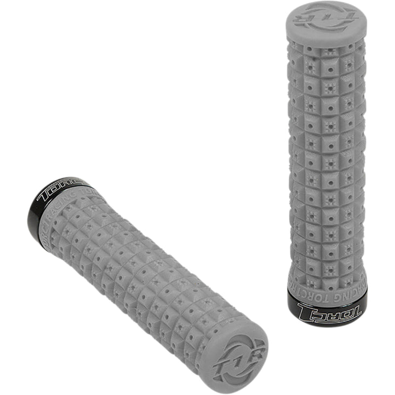 TORC1 0630-2767 2750-0702 Defy Lock On Grips Grips - Defy - Lock-On - Soft Gray/Black