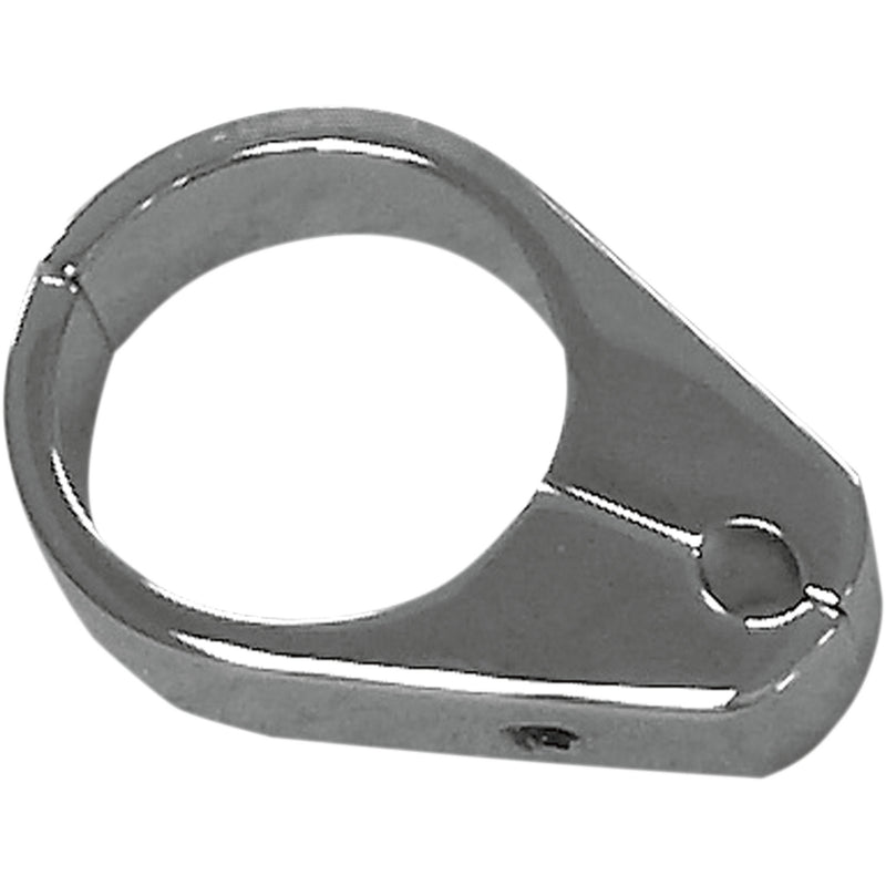 DRAG SPECIALTIES 0658-0042 Cable Clamp single throttle/idle - 1" - chrome