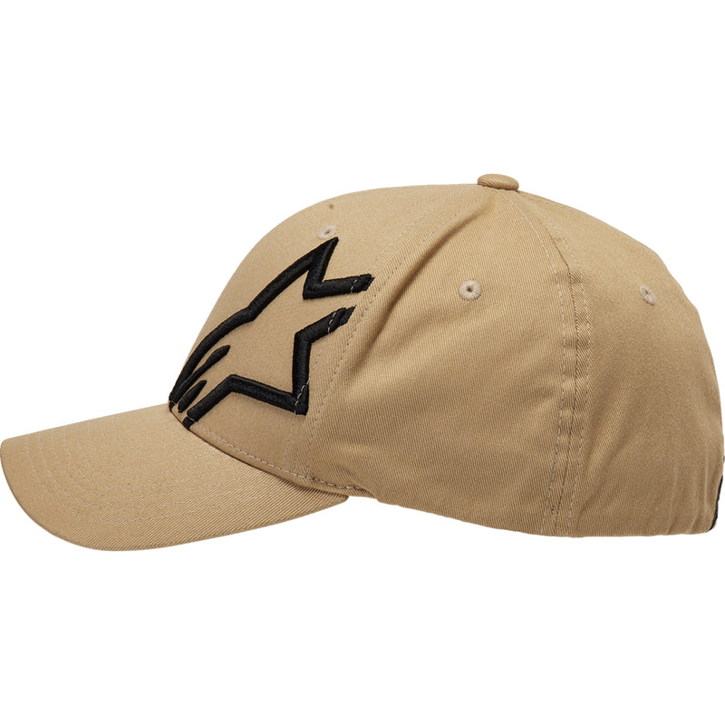 ALPINESTARS 2501-4070 1032810082310SM Corp Shift 2 Curved Brim Hat Corp Shift 2 Hat - Sand/Black - Small/Medium