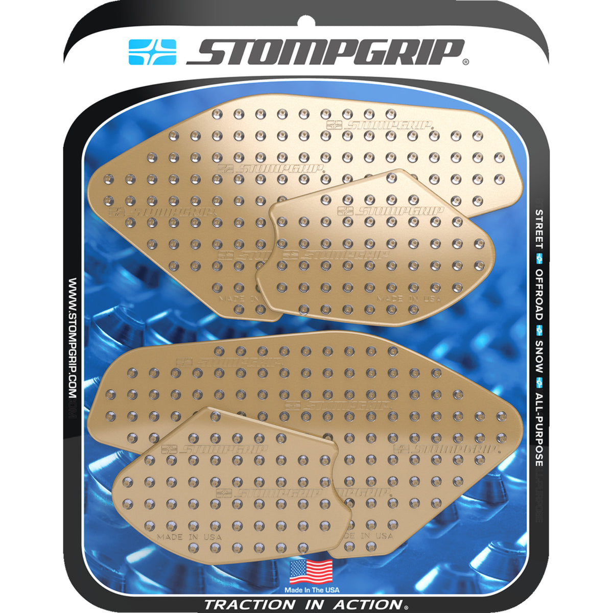 STOMPGRIP 4320-2873 55-10-0195C Volcano Profile Traction Pad Tank Grips ...