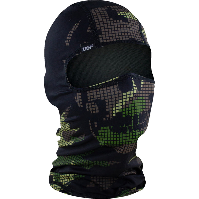 ZAN HEADGEAR 2503-0528 WBP594 Polyester Balaclava digi woodland camo skull
