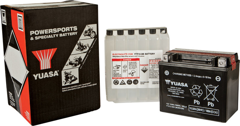 Yuasa Battery YTX12-BS Maintenance Free - YUAM3RH2SIND For Suzuki Motorcycles 1988-2019 | Triumph Motorcycles 2000-2017