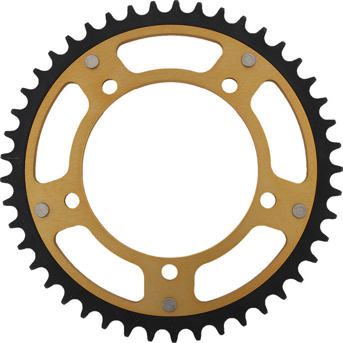 Supersprox Rear Stealth Sprocket Aluminum Steel 45T-525 GLD Suzuki TRI - RST-1792-45-GLD Triumph Motorcycles 2000-2015