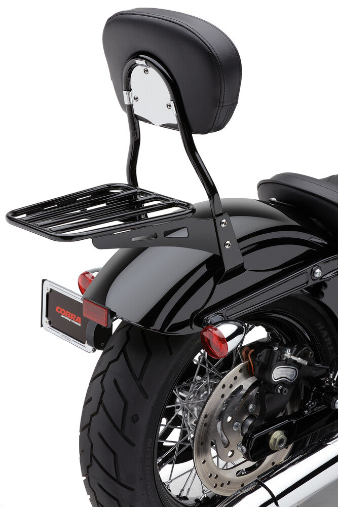 Cobra Sissy Bar Luggage Rack Tube Black - 02-3500B Honda Motorcycles 1992-2024