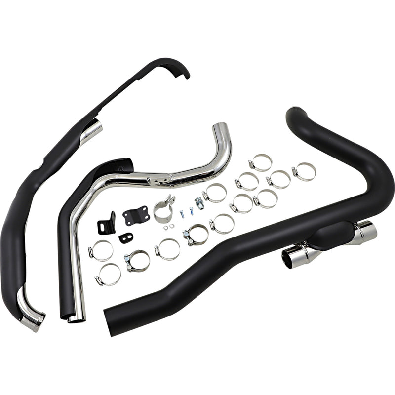 Cobra Pro Chamber 2-Into-2 Header System - 6256RB For Harley Touring 2017-2025