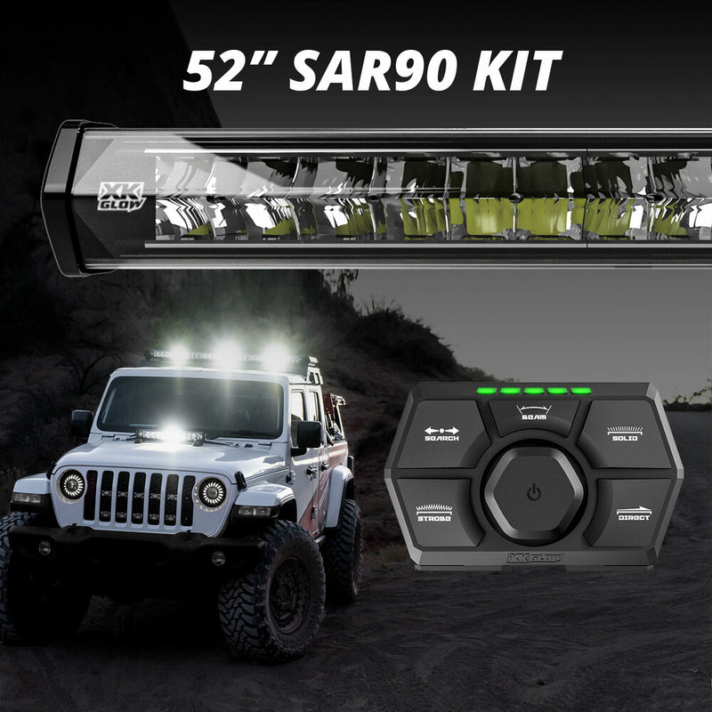 Xk Glow 653-0104 XK-SAR90-3 52 SAR90 LIGHT BAR EMERGENCY SAR LIGHT KIT