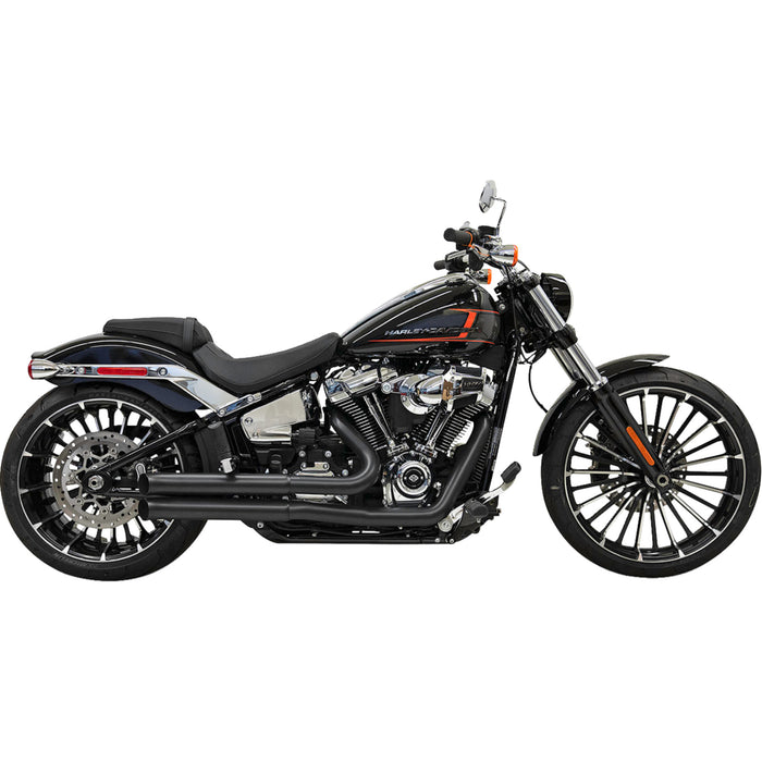 BASSANI XHAUST 1800-2279 1S34DB Pro-Street Exhaust System - Black - '18+ Softail