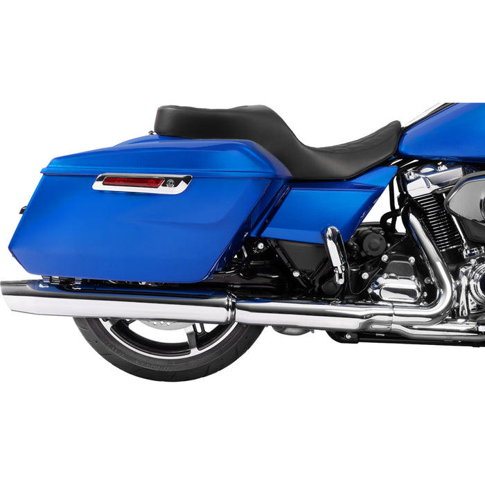DRAG SPECIALTIES SEATS 0801-2167 Freedom Touring Seat Forward Position Freedom Seat - Vinyl - Black Double Diamond Stitch - FLH/FLT '23-'25