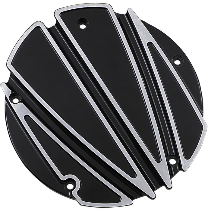 COVINGTONS 1107-0683 C1875-B Derby Cover - Ripper - 5 Hole - Black - Touring/Trike