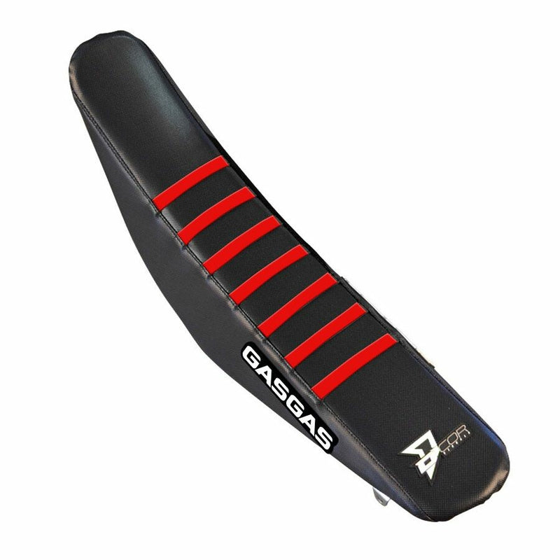 D'cor Visuals D-Cor Seat Cover Black RED Ribs - 30-65-005