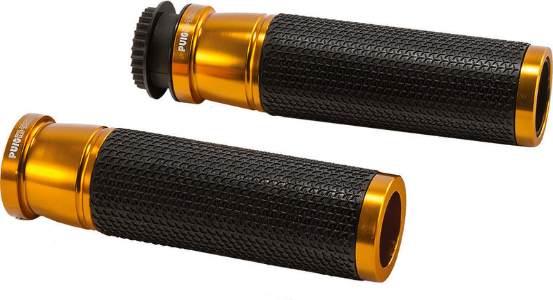 Puig Hi-Tech Parts Grips HI-Tech Accent Gold - 6326O For Kawasaki Motorcycles 1995-2020 | Ducati Motorcycles 2003-2020 | Suzuki Motorcycles 1996-2020