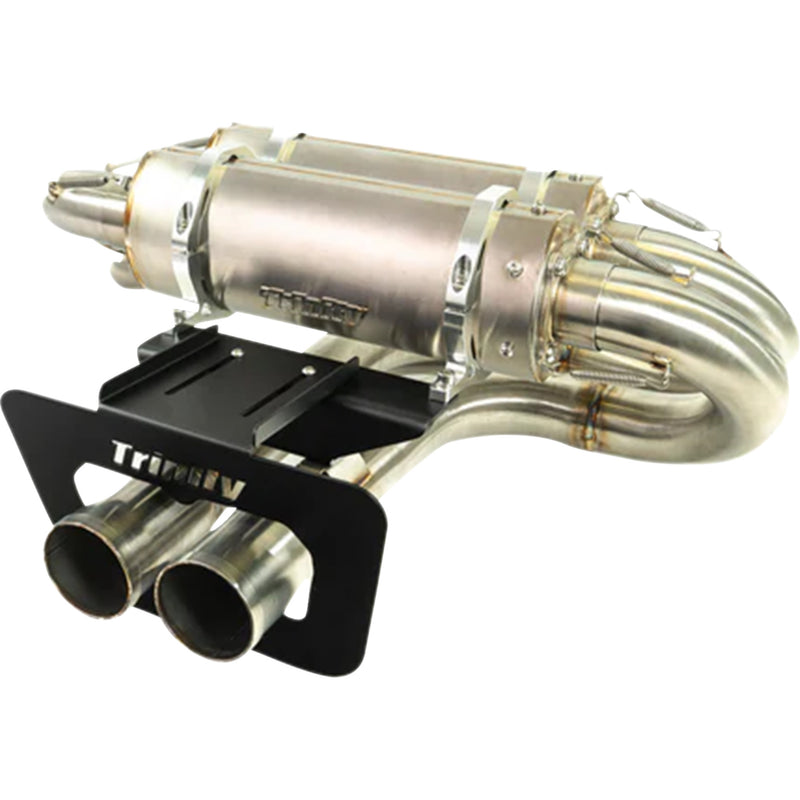 TRINITY RACING 1831-1091 TR-4200S-SS Slip-On Muffler stainless steel - maverick r