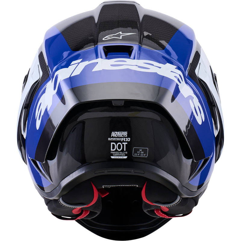 ALPINESTARS Supertech R10 Arius Helmet Supretech - 22.06 Gloss Black/White/Blue