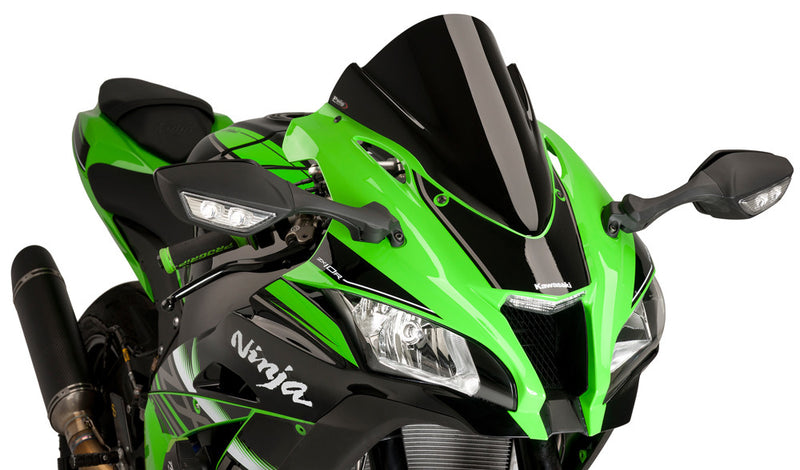 Puig Hi-Tech Parts Windscreen Racing Black - 8912N Kawasaki Ninja / Ninja Edition 2016-2020
