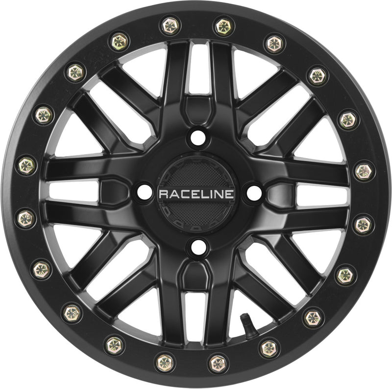 Raceline Wheels Ryno Bdlk Wheel 15X7 4/156 5+2 (+10MM) Black - A91B-57056-52 For Yamaha UTVs 2019-2023 | Kawasaki UTVs 2015-2023