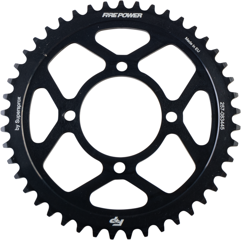 Fire Power 257-083445 FPS-834-45-BLK REAR SPROCKET STEEL 45T BLK
