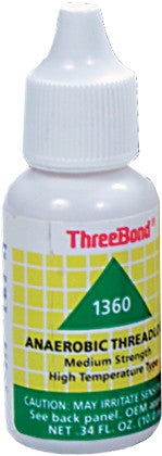 Threebond 59-9112 1360AT003 MEDIUM STRENGTH HI-TEMPERATURE THREAD LOCK 10ML