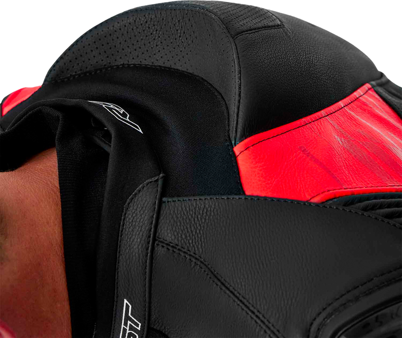 Rst 556-3635250 103635F.RED-50 TRACTECH EVO D3O JACKET BLK/FLO RED LEATHER 3X