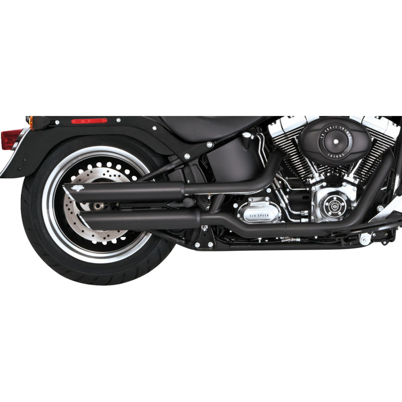 Vance & Hines Twin Slash Muffler - 46343 For Harley Softail 2010-2017