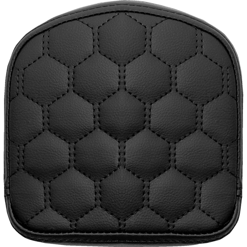 SADDLEMEN 0822-0582 040849 RoadSofa™ Sissy Bar Pad - Honeycomb - Black Stitching