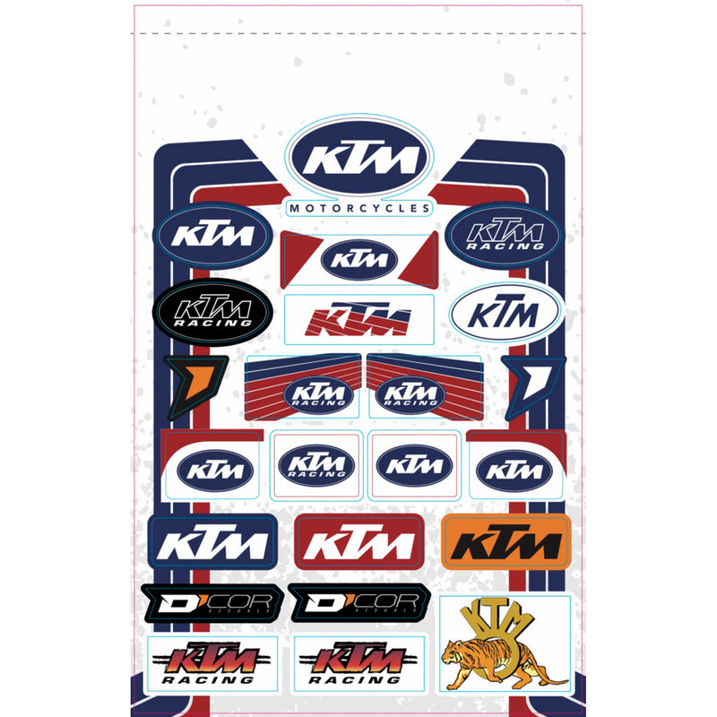 D'COR VISUALS 4320-2597 40-30-103 Decal Sheet ktm retro
