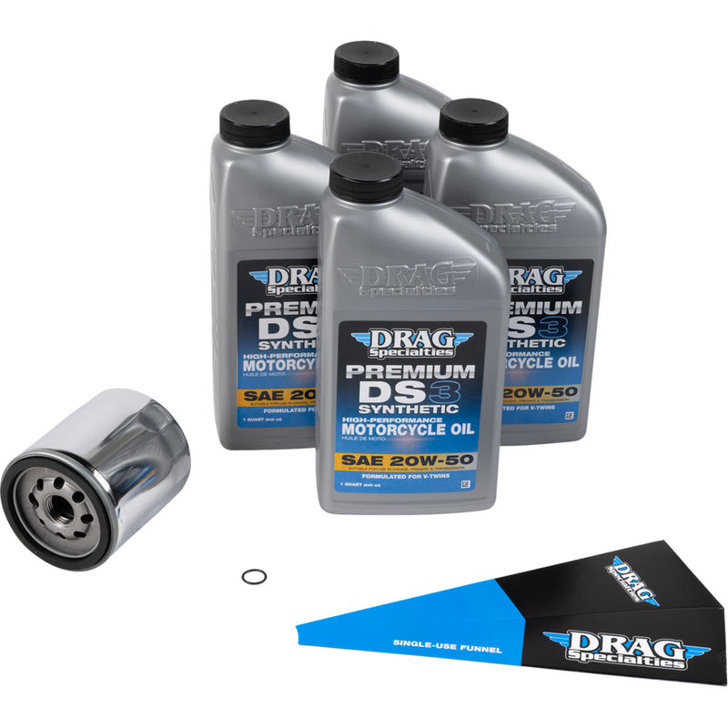 Drag Specialties Oil Oil Change Kit - 3601-1039 For Harley Motorcycles 1999-2017