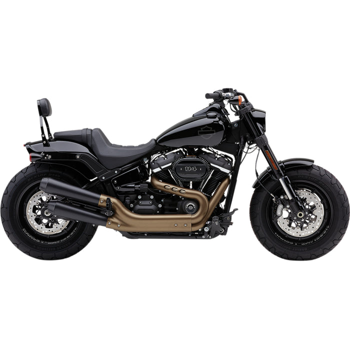 COBRA 1801-1266 6046B El Diablo Slip-On Mufflers - Black El Diablo Mufflers for Fat Bob