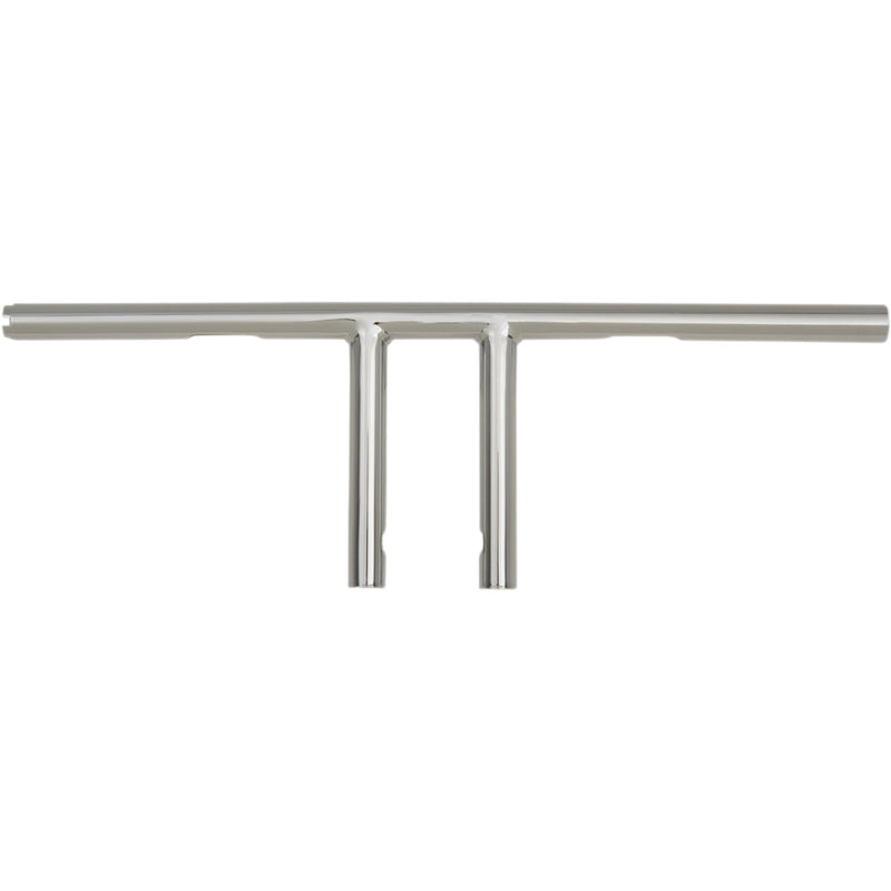 DRAG SPECIALTIES 0601-4215 1" T-Bar dimpled - straight - 6" - chrome