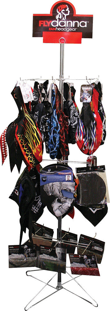 Zan Headgear 26-ZAN5 HRACKB3 SPINNER RACK 96 PC. 4.5'