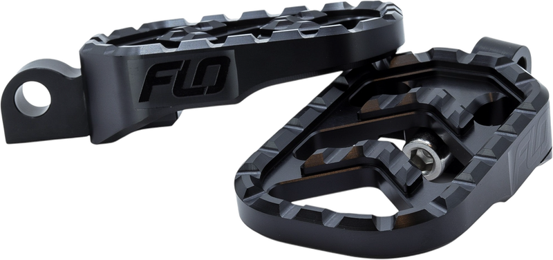 Flo Motorsports 122-0826 V-800-3BLK SAVAGE SERIES FOOTPEGS BLACK M8 SOFTAIL