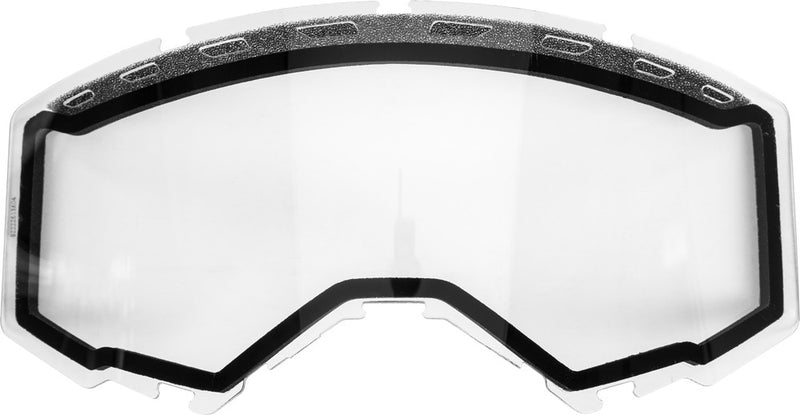 Fly Racing 37-5450 FLB-035 DUAL LENS WITH VENTS ADULT CLEAR