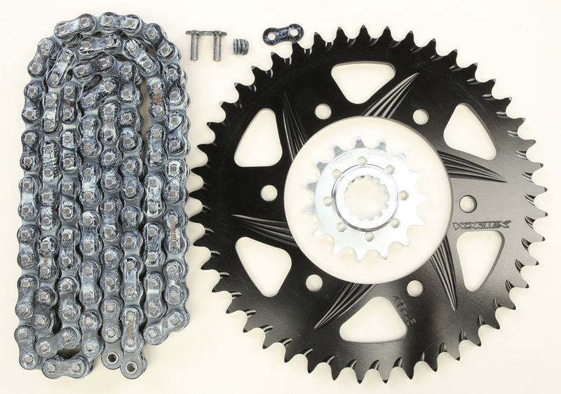 Vortex 3-CK6270 CK6270 SPROCKET/CHAIN KIT STL/ALU 15/45T BLK RX3 520-114L BLK