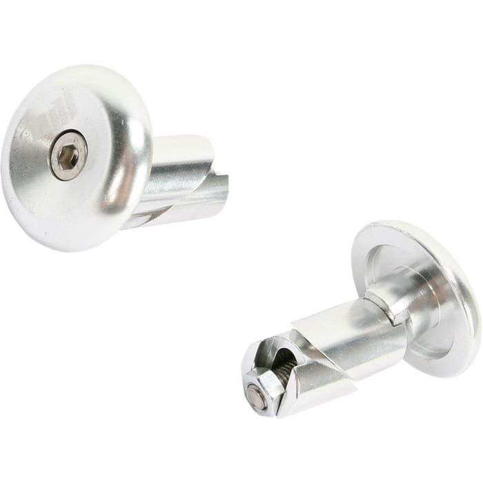 ODI 0634-0307 L71APS Aluminum Handlebar End Plug Bar End - Aluminum - Watercraft - Silver