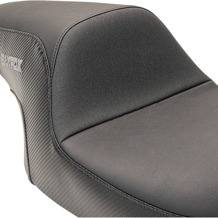 SLYFOX 0801-1613 0801-1613 The Drifter Seat - Gray Logo - Smooth Vinyl - Carbon Fiber - FL '97-'07