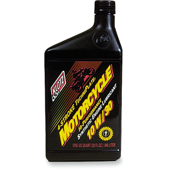 KLOTZ OIL KL-830 KL-830 TechniPlate® Synthetic 4-Stroke Engine Oil Synthetic Engine Oil 10W-30 - 1 U.S. quart