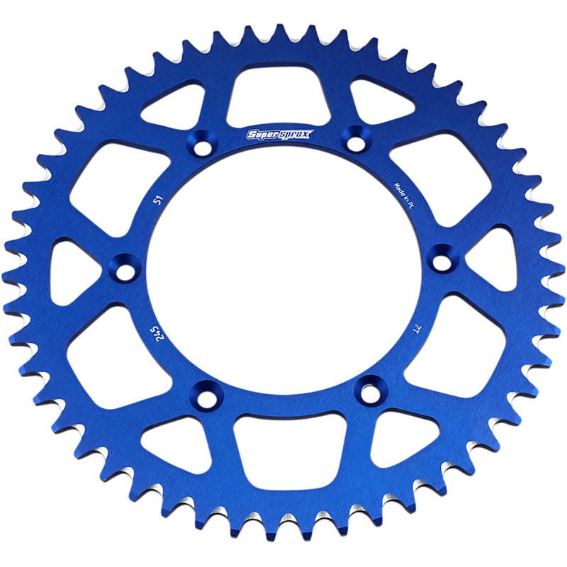 Supersprox Aluminum Sprocket - RAL-245-51-BLU Yamaha Dirt Bikes 1999-2022