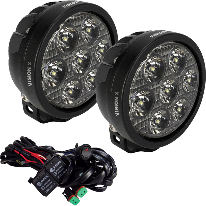 VISION X 2001-2914 9956237 Cannon Race Series 7 LED Light Light Cannon - Spot Beam - Clear Lens