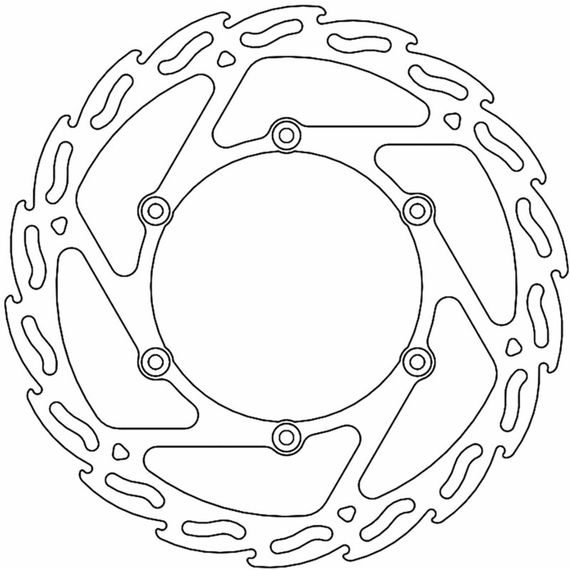 Moto-Master Flame Brake Rotor - 110313-PU Yamaha Dirt Bikes 2007-2016