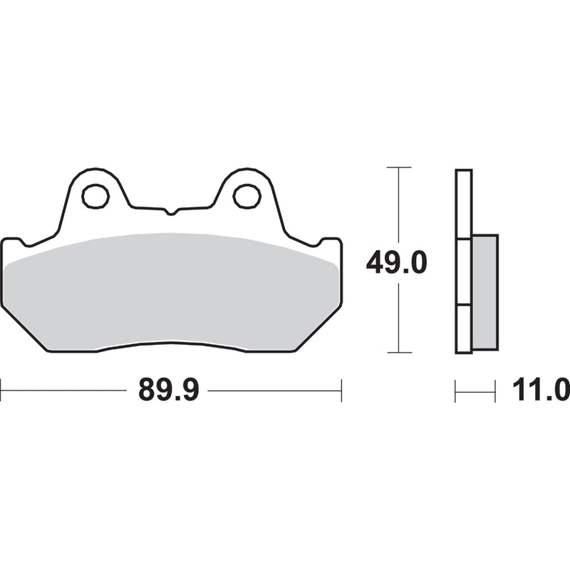 Sbs Brake Pad - 542HF Honda Motorcycles 1980-2000